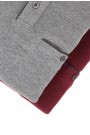 Man's anthracite grey t-shirt polo