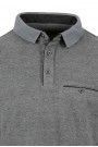 Man's anthracite grey t-shirt polo