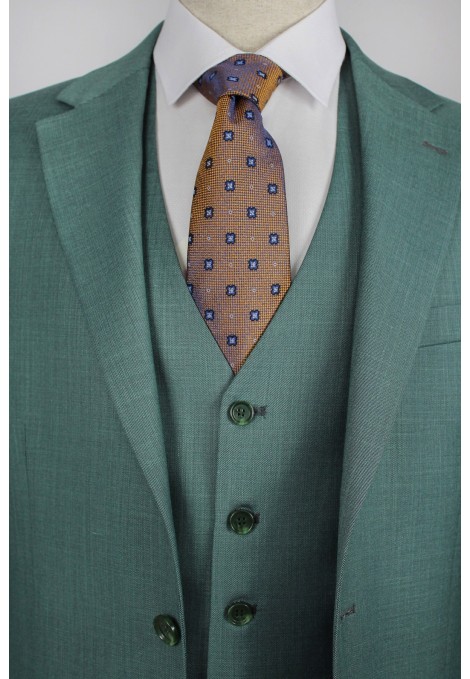 La pupa man's green suit mixed wool