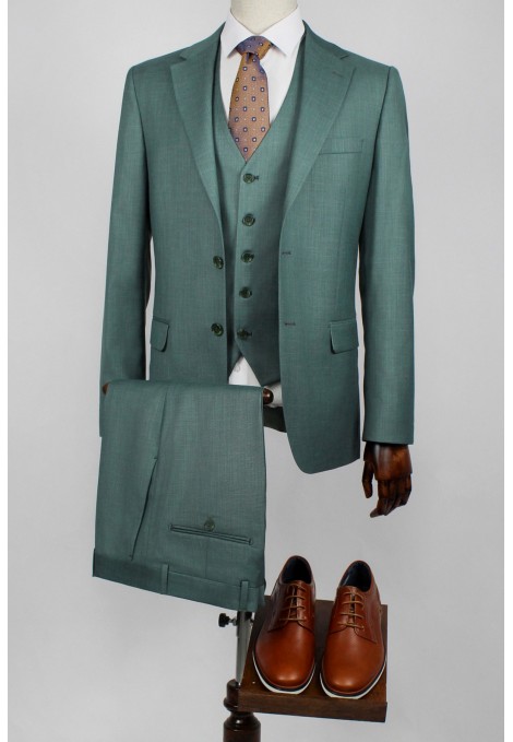 La pupa ανδρικό πράσινο κοστούμι mixed wool