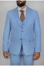 Μan's sky blue suit 