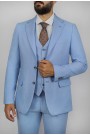 Μan's sky blue suit 