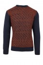 Man's dark red knitted t-shirt