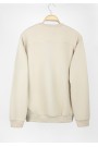 Man's beige sweatshirt