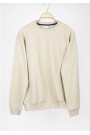 Man's beige sweatshirt