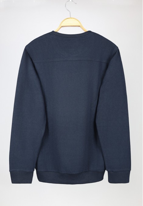 Man's dark blue sweatshirt