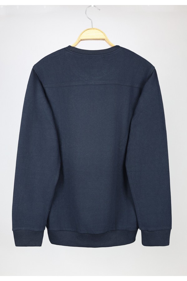 Man's dark blue sweatshirt