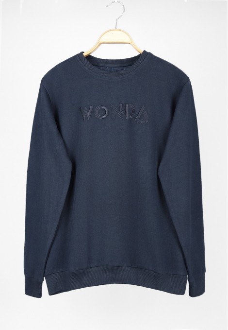 Man's dark blue sweatshirt