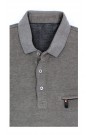 Man's grey t-shirt with collar