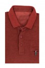  Man's dark red t-shirt with collar