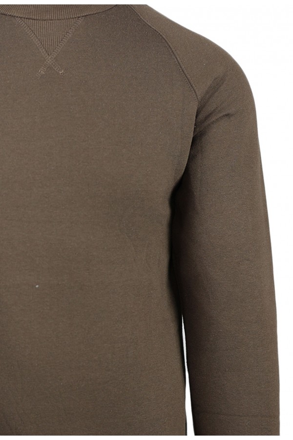 Man’s brown winter sweatshirt 