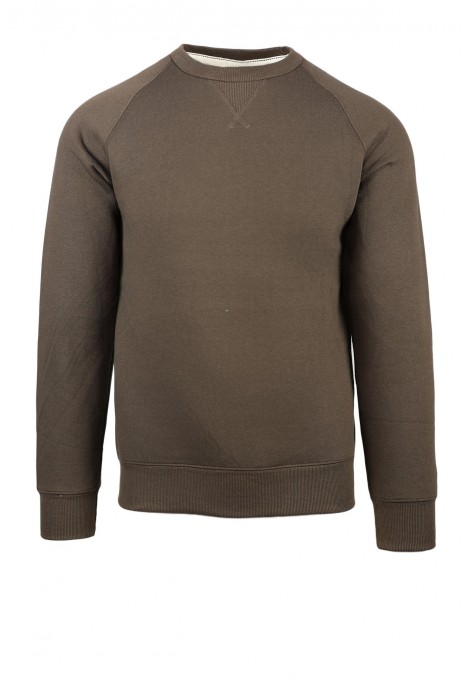 Man’s brown winter sweatshirt 