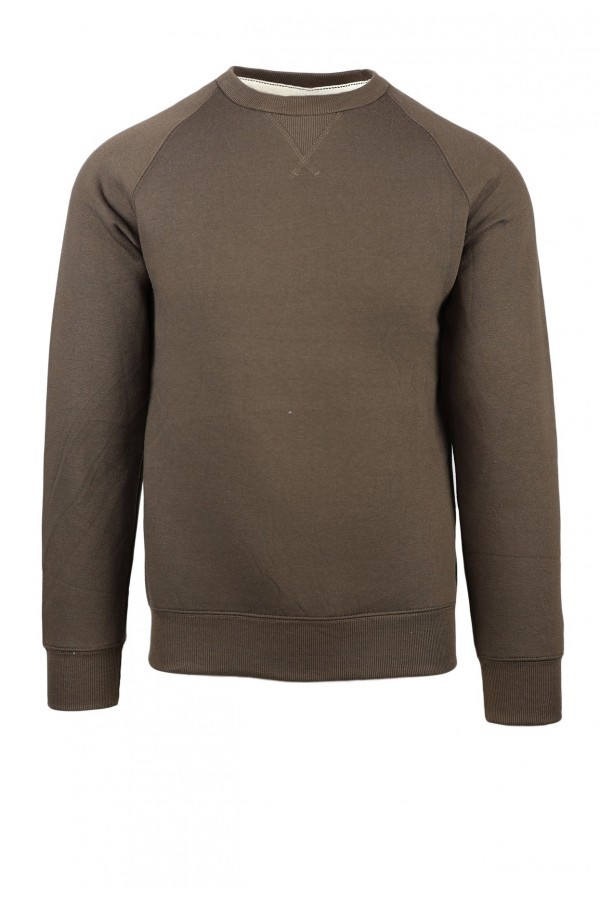 Man’s brown winter sweatshirt 