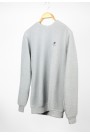 Man’s grey long sleeve sweater