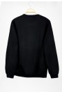 Man’s black long sleeve sweater