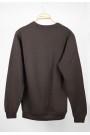 Man’s brown long sleeve sweater