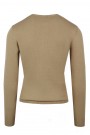 Man's camel knitted t-shirt