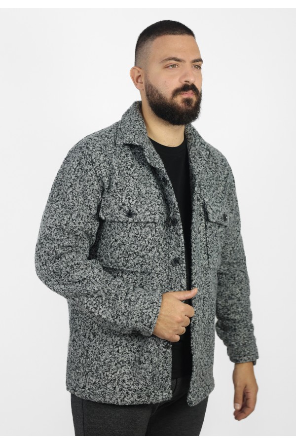 Man's grey shirt style jacket