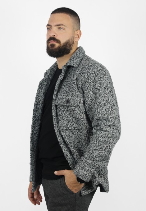 Man's grey shirt style jacket