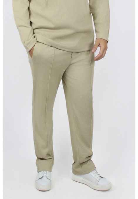 Man's oversize beige pants