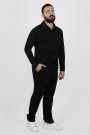 Man's black oversize pants