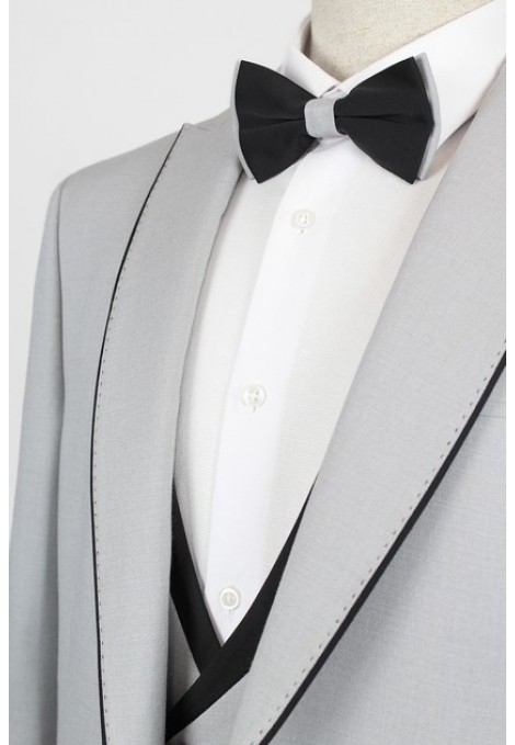 Man's light grey suit  mixed wool