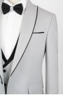 Man's light grey suit  