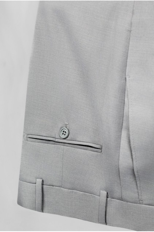 Man's light grey suit  mixed wool