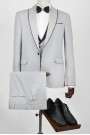 Man's light grey suit  mixed wool