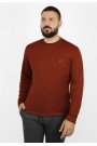 Man's dark red cotton t-shirt