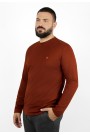 Man's dark red cotton t-shirt