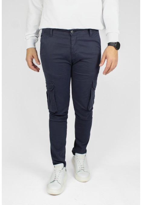 Man's blue pants cargo