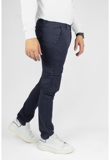 Man's blue pants cargo