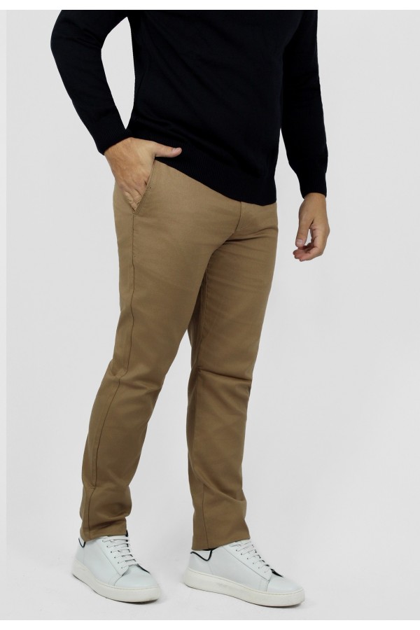 Man’s camel chinos pants    