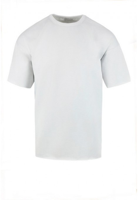 Man's light grey t-shirt oversized