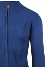 Man's  blue knitted cardigan