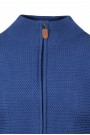 Man's  blue knitted cardigan