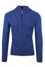 Man's  blue knitted cardigan