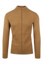 Man's brown knitted cardigan