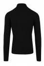 Man's black knitted t-shirt turtleneck 