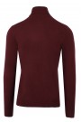 Man's  bordeuax knitted t-shirt turtleneck