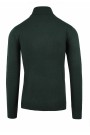 Man's green knitted t-shirt turtleneck