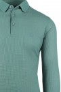 Man's green t-shirt polo