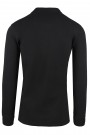 Man's black t-shirt polo