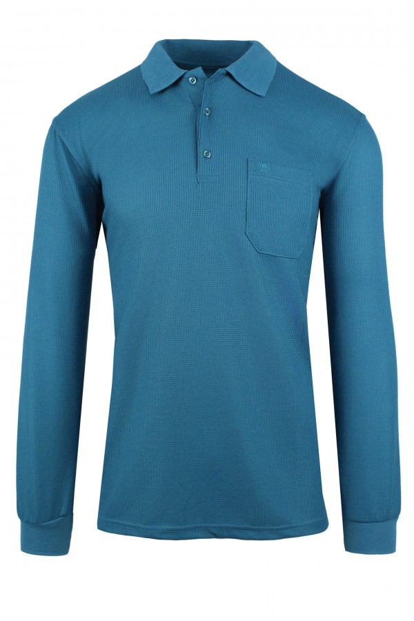 Man's petrol t-shirt polo