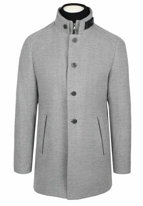 Man's light grey coat