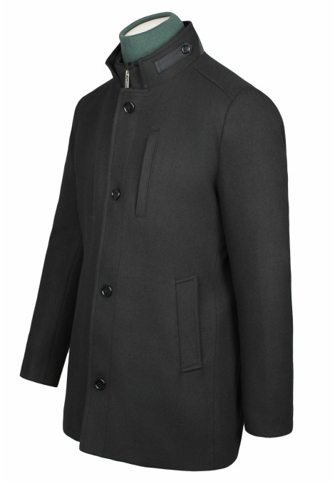 Man's black coat