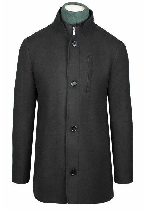 Man's black coat