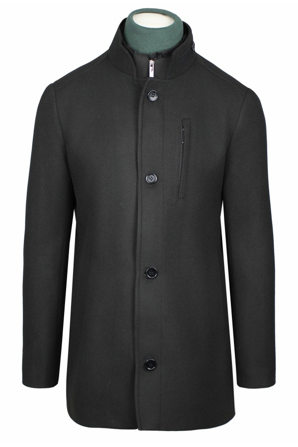 Man's black coat