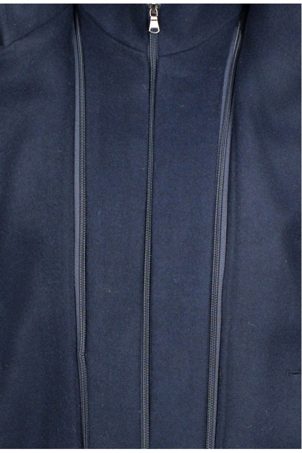 Man's dark blue coat